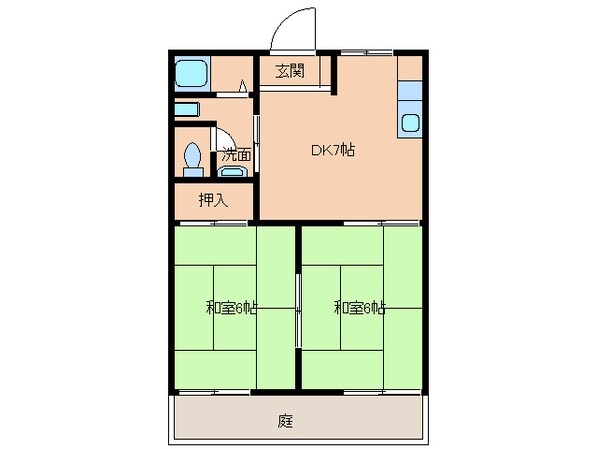 ハイツルミナールＡの物件間取画像